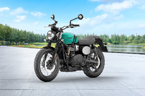 Tampak depan serong Triumph Scrambler 900
