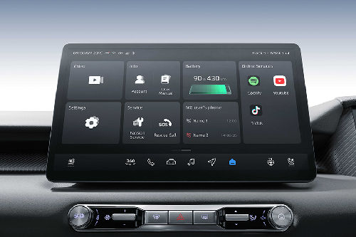 MG S5 EV Front Ac Controls