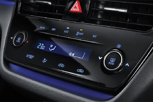 Side AC Controls of Hyundai Ioniq