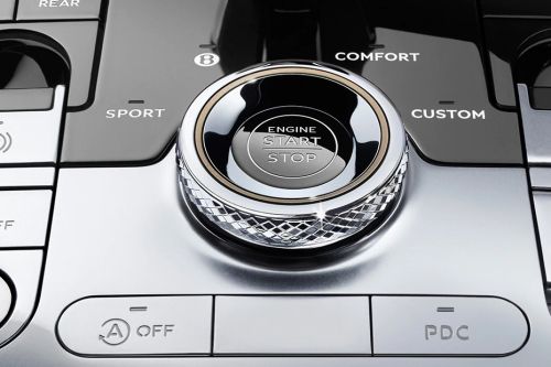 Center Controls of Bentley Continental