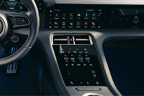 konsol tengah Taycan