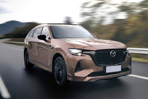 Tampak depan medium Mazda CX-80